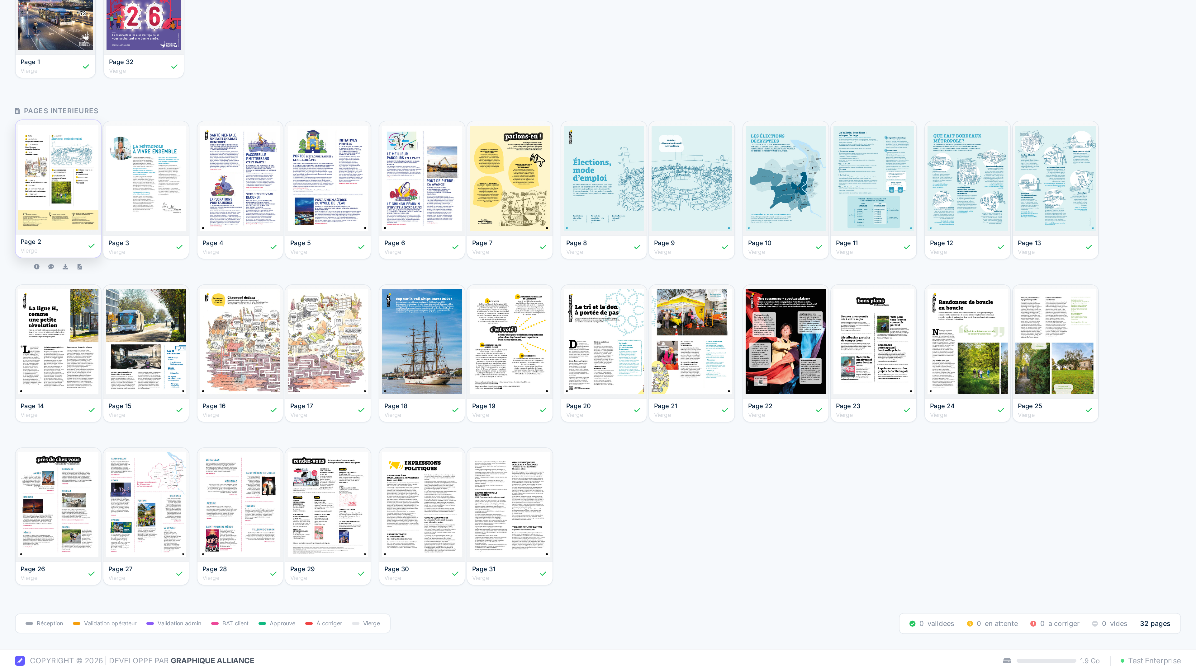 Chemin de fer Note+ — pages interieures avec codes couleur