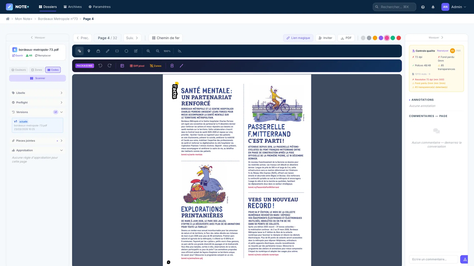 Annotations Note+ — 7 outils en action sur le viewer PDF